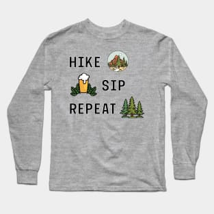 Hike, Sip, Repeat Long Sleeve T-Shirt